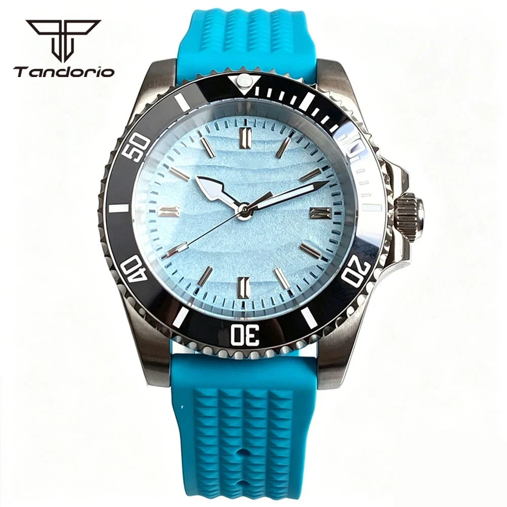 40MM Sand Dune Submariner Mod Tandorio TD266S Sapphire For  Miyota 8215/NH35/2824 Movt 10ATM