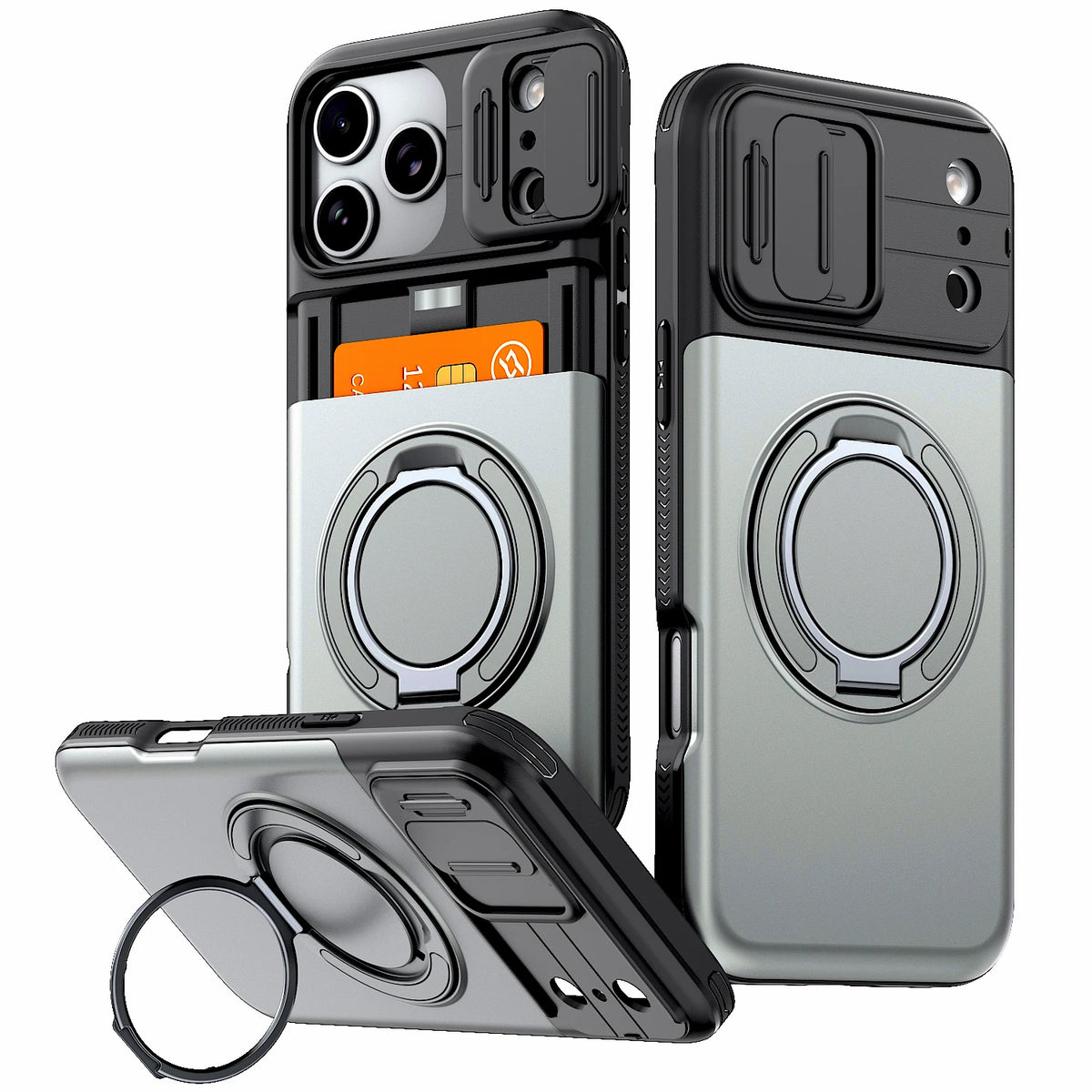 ShieldVault – 2-in-1 Shockproof Card Holder Phone Case