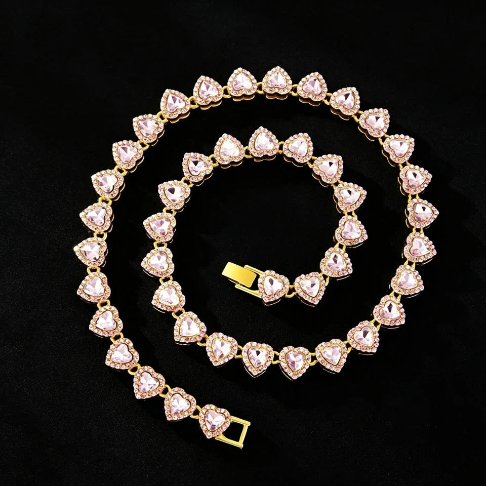 Heart Sparkle Necklace & Bracelet Collection