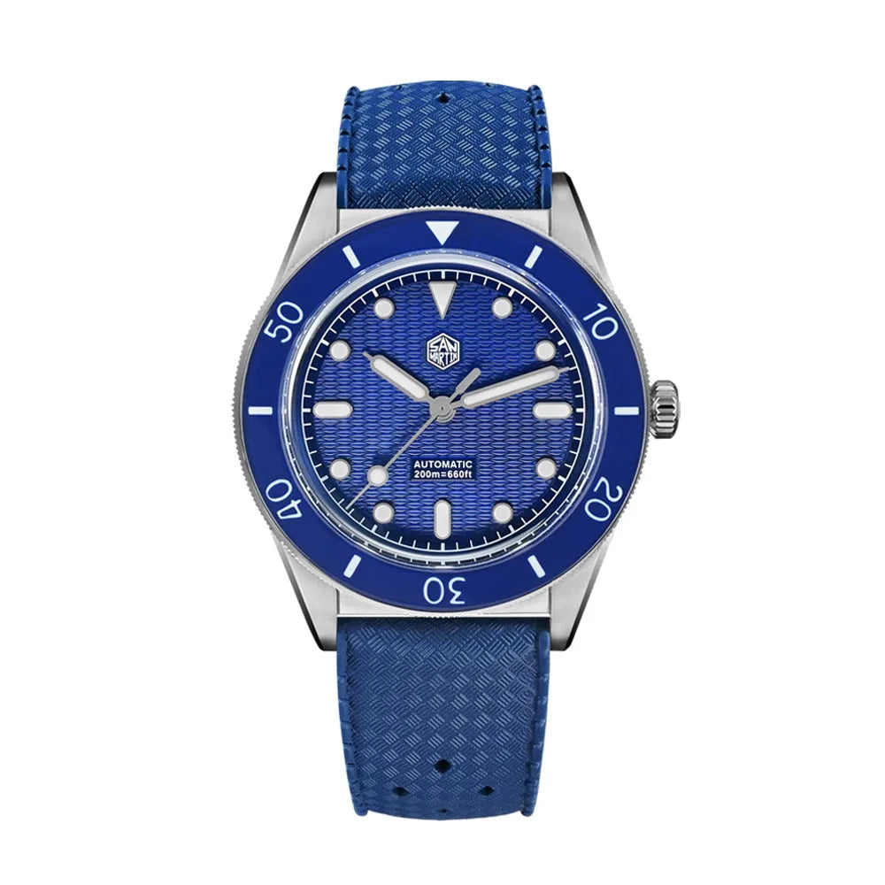 San Martin 39mm Full Lume Enamel Dial NH35 Dive Watch — 200M SN0129