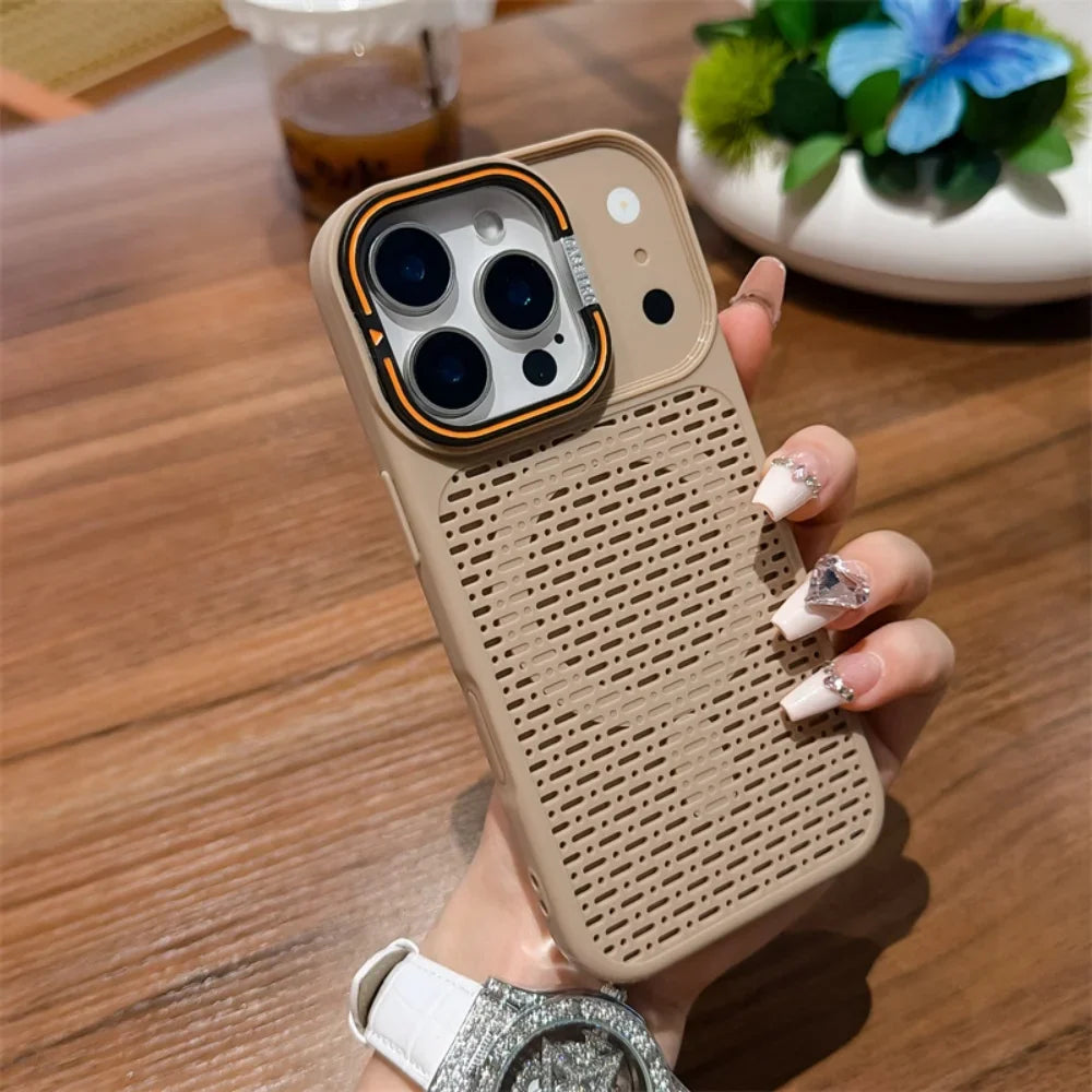 For Magsafe Magnetic Heat Dissipation Lens Holder Case For iPhone