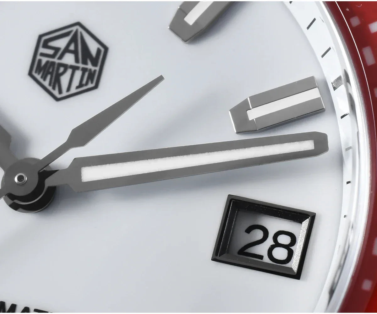 San Martin 39mm Full Lume Enamel Dial NH35 Dive Watch — 200M SN0129
