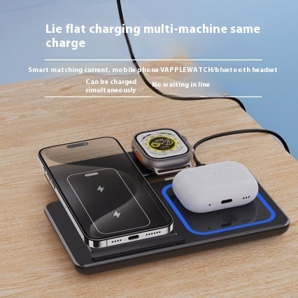 3-in-1 Ambient LED Fast Wireless Charging Stand