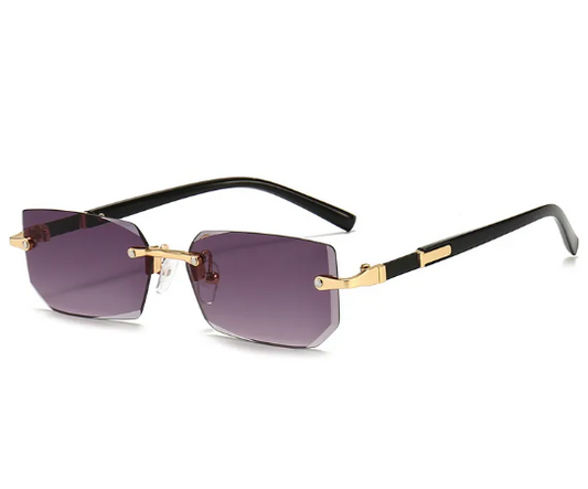 Women's Rimless Jelly Color Fashion Sunglasses