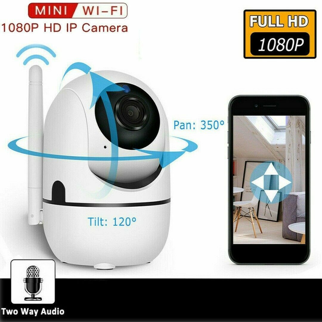 1080P WiFi Wireless Indoor Home Security Camera Night Vision Baby Pet Monitor