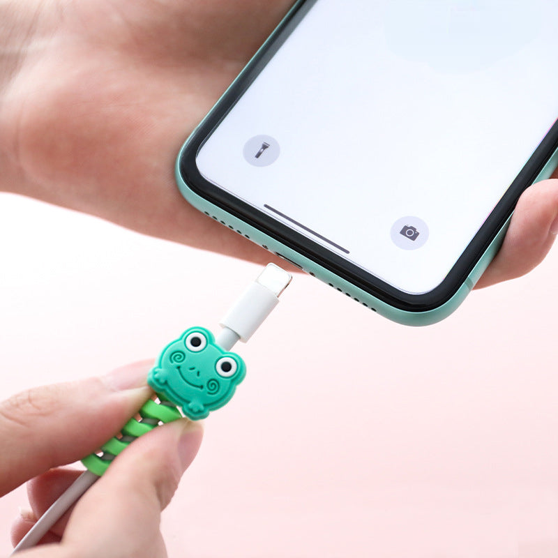 Cartoon Spiral USB Cable Protector and Organizer Bobbin
