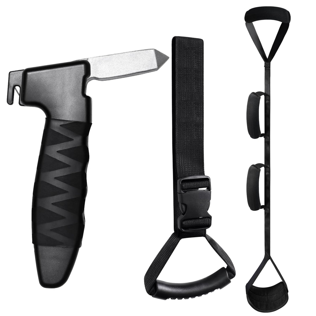 Car Door Handle for Elderly Car Handle Assist Portable-Supporting Handle for Seniors and Handicapped- Standing Mobility Aid Tool Kit for Elderly with Leg Lifters Getting Legs in and Out of Car