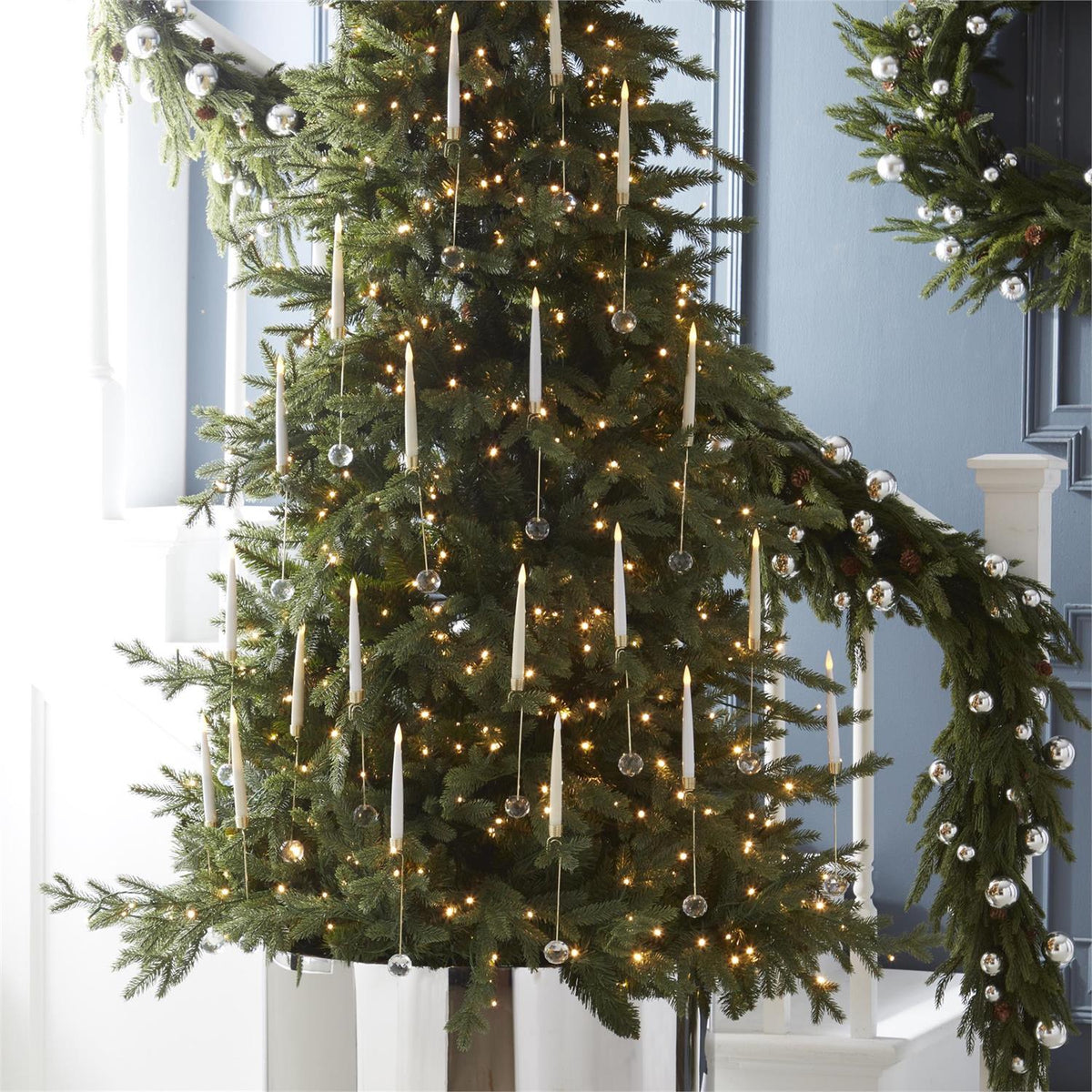 Glass Pendant Hanging Candle Ornaments - Set of 6